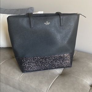Kate spade black sparkle purse